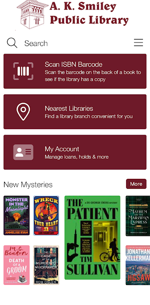 A K Smiley Public Library Screenshot 0