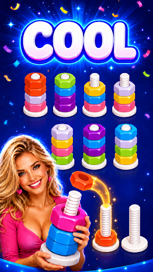 Colorful Screw Beauty Screenshot 0
