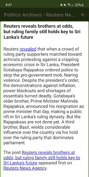 RSS News Screenshot 2