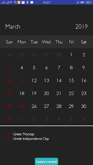 Cyprus Calendar 2020 Screenshot 1