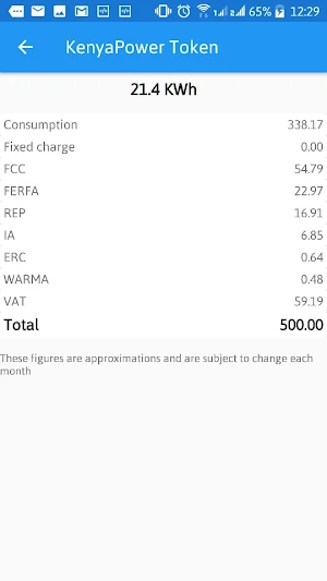 Kenya Power token Screenshot 2