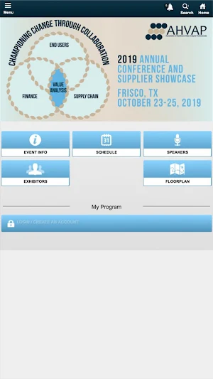 AHVAP Events Screenshot 0