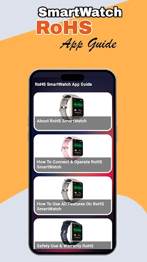 RoHS SmartWatch App Guide Screenshot 1