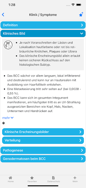 Basalzellkarzinom onkowissen Screenshot 1