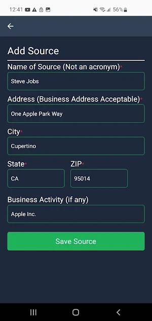 eFile Gift Tracker Screenshot 3