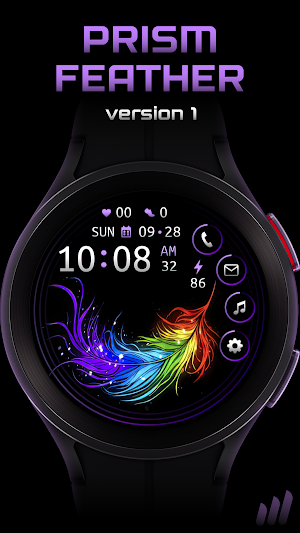 NW Vivid Feather Watch Face Screenshot 0