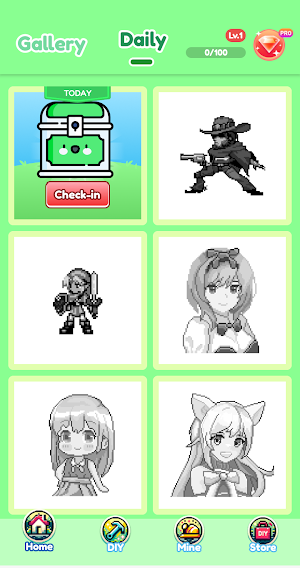 PxO: Pixel Art Coloring Number Screenshot 1