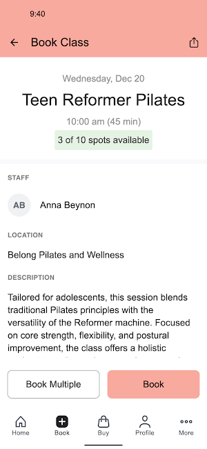 Belong Pilates and Wellness Screenshot 2