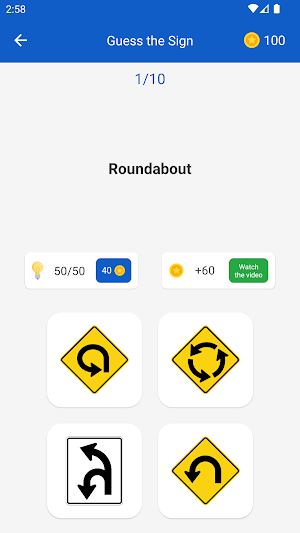 Road Signs US: Traffic Test Screenshot 1