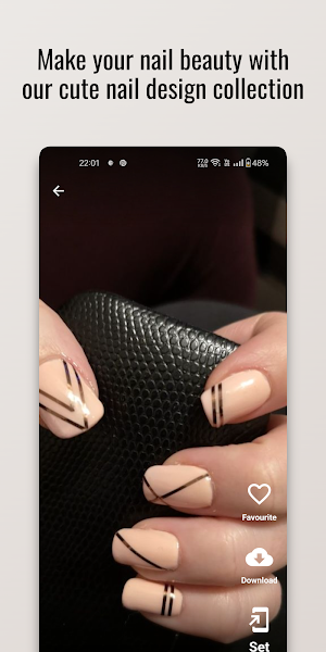 Simple Stripes Nail Art Design Screenshot 3