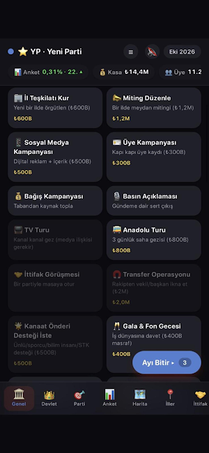 Seçim Simülasyonu: Parti Kur Screenshot 3