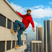 Going Up Parkour Rooftop Jump