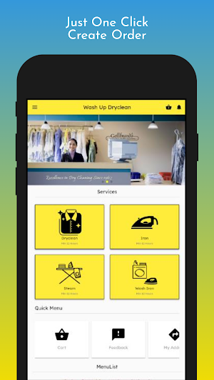 Wash Up - A Complete Laundry Solution Screenshot 1