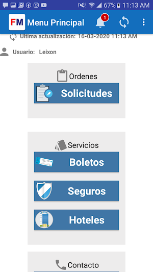 Fuerza Movil for Travel Screenshot 2