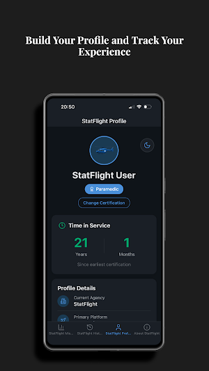 StatFlight Mission Log Screenshot 2