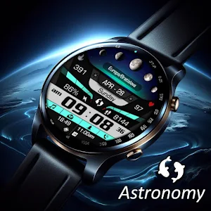 Astronomy Moon Galaxy Watch 73 Screenshot 2