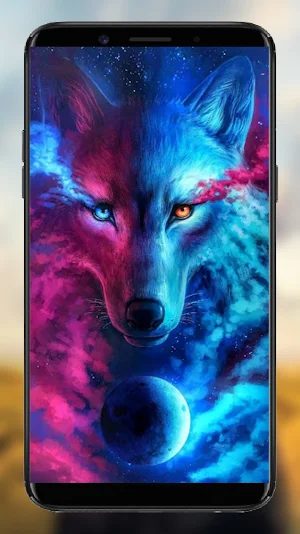 Galaxy Wild Wolf Wallpapers Screenshot 1