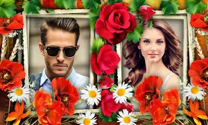 Flower Dual Photo Frames Screenshot 0