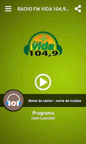 Rádio Fm Vida 104,9 Screenshot 1