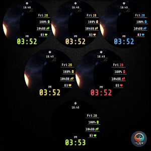Space Explosion - watch face Screenshot 2