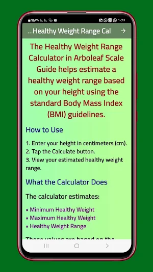 arboleaf scale guide Screenshot 3
