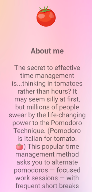 Tomato Productivity Screenshot 1