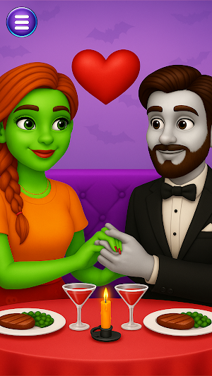 Halloween Love Triangle Game Screenshot 0