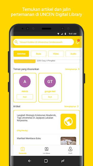 UNCEN Digital Library Screenshot 3