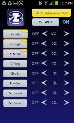 ZoneTouch Screenshot 1