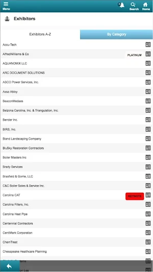 NCHEA Events Screenshot 2