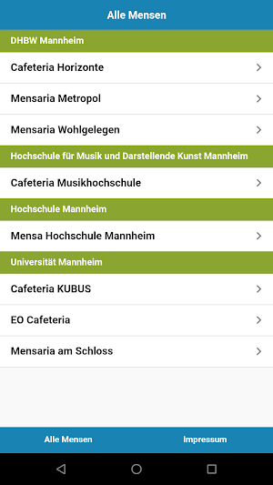 Mensa Mannheim Screenshot 2