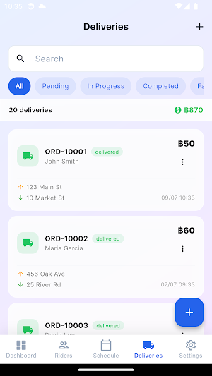 Delivery Rider Manager Screenshot 3