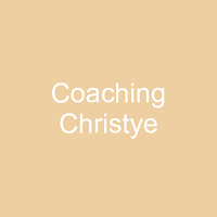 Coaching Christye