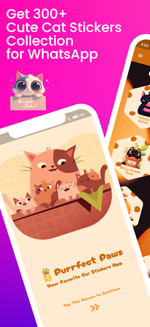 Cat Stickers for WhatsApp Screenshot 1