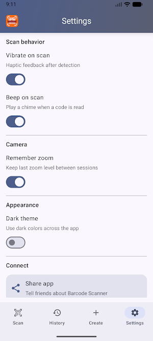 Wifi | QR | BarCode Scanner Screenshot 3