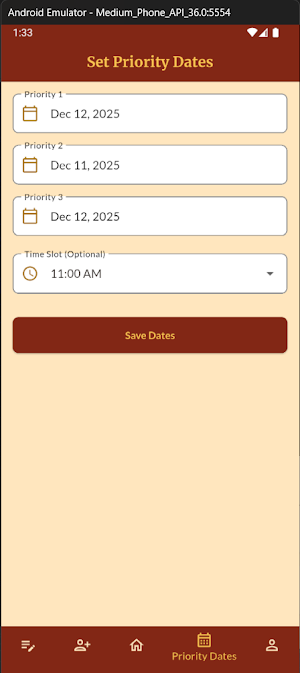 Confirm Tirupati Screenshot 2