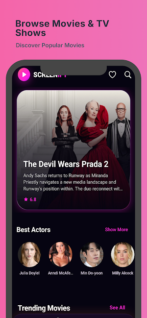Screenify - Movies & TV shows Screenshot 1