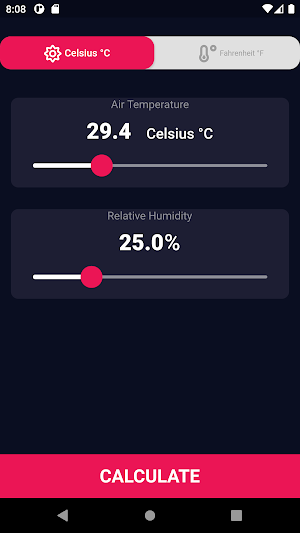 Heat Index Temp Screenshot 0