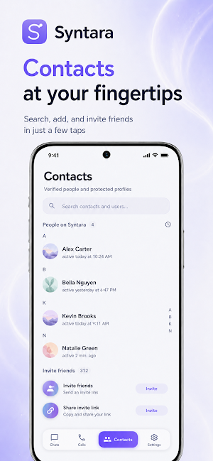Syntara: Messenger & Chats Screenshot 1