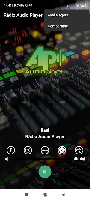 Rádio Audio Player Screenshot 0