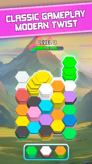 Hexa Tris: World Tour Puzzle Screenshot 0