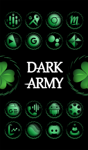 Dark Army Emerald Icon Pack Screenshot 0