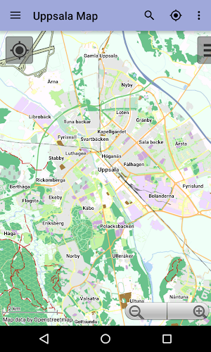Uppsala Offline City Map Screenshot 0