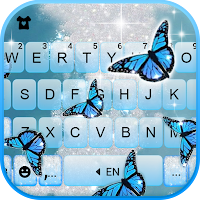 Shining Butterfly Keyboard Background