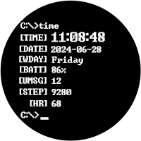 Windows CMD Theme Watch Face