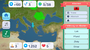 Globe Quiz - Welt-Geografie Screenshot 1