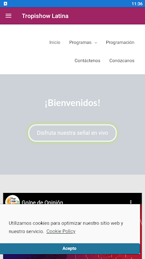 Tropishow Latina FM Screenshot 2