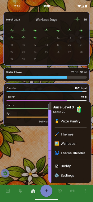 Private Fitness Notebook Screenshot 0