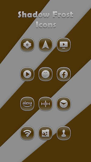 Shadow Frost Brown Icons Screenshot 3