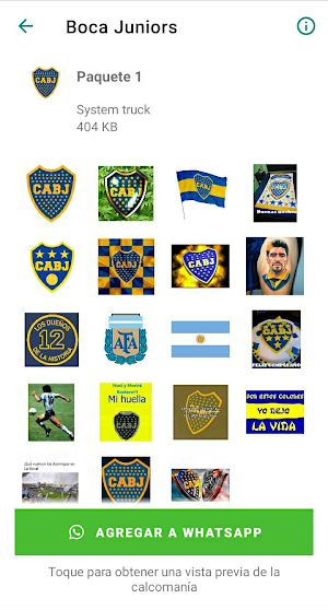 Stickers de Boca Juniors Screenshot 0